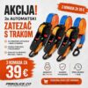 Set od 3 automatska zatezača s trakom za brzo i sigurno pričvršćivanje tereta.